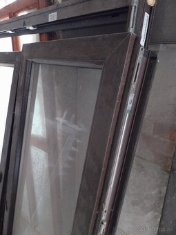 Balkonove dvere plastove tmavy dub 1820x1400 - 2