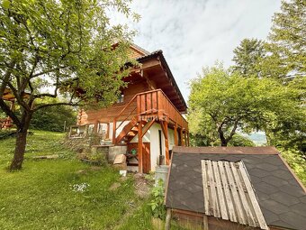Na predaj zrubová chata na úpätí Malej Fatry s pozemkom 1350 - 2