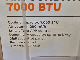 SMART mobilná klimatizácia DUTCH Originals 7000 BTU  - NOVÁ - 2