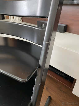 Predám stoličku Stokke Tripp Trapp Black + príslušenstvo - 2