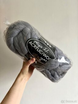 Mega masívna vlna XL na pletenie, háčkovanie - 2