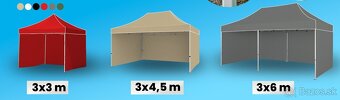 Hliníkový nožnicový stan TENTS HEXAGON 40L 3x3, 3x4,5, 3x6m - 2
