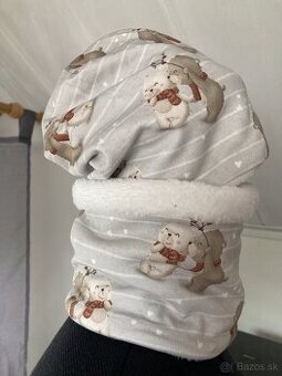 Detské čiapky- zateplené - 2