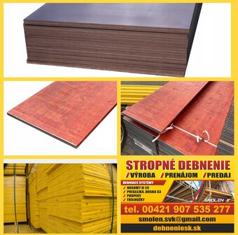 Predám nové doka dosky šalovacie - 2