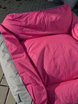 Cerino pelech Imola kreslo 110x95x20 ružovy - 2