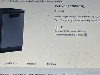 Umývačka riadu - 2