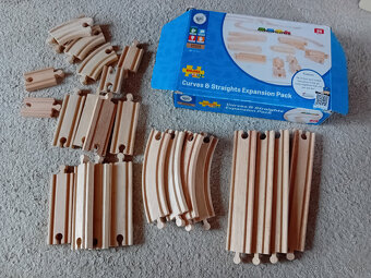 Sada drevených koľajníc zn. Bigjigs - 2