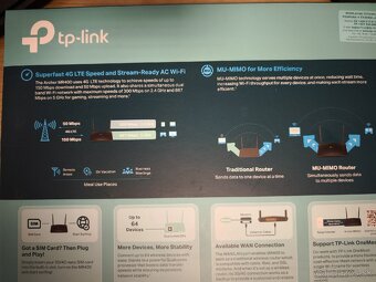 Modem TP-Link Archer MR400 4G LTE bezdrôtový dvojpásmový - 2