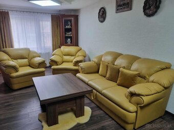 Koženy gauč + 2 kresla - 2