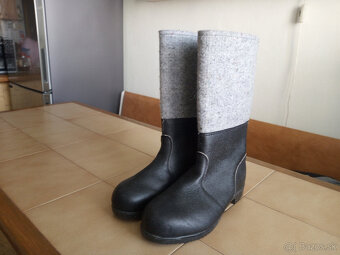 Nove panske zimne kozene pracovne cizmy SCHMOLLNER - 2