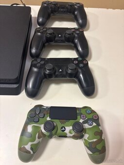 Playstation 4 Slim 1TB, 4 ovládače + viaceré hry - 2