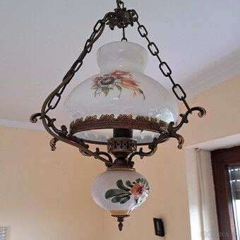 Retro mosadzný luster - 2