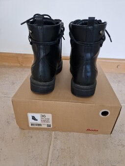 Zimné jesenne  topanky Baťa 36 čierne - 2