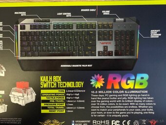 Herná RGB klávesnica - ruská (nová nerozbalená) - 2