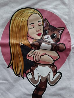 Tričko originál Fizi style Anetka a kocourek - 2