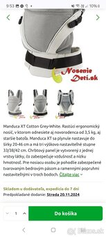 Detský nosič Manduca - 2
