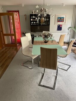 Moderný stôl  + 6ks stoličiek - 2