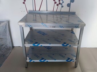 Gastro nerezové, kuchynské pracovné stoly, nerez - 2