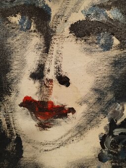 Odrazy modré tmy je olej na plátně - 2