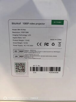 Predám LED projektor BlitzWolf BW-V5Max - 2