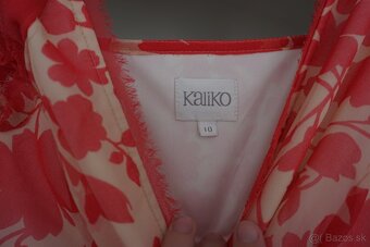 Luxusne lososove saty Kaliko, vel. 36 - 2