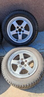 ALU Audi 5x112 a zimné Goodyear 205/60 R16 - 2