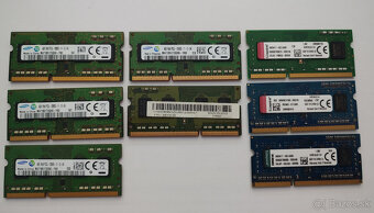 Predám DDR3 RAM do notebookov (SO-DIMM), rôzne modely. - 2