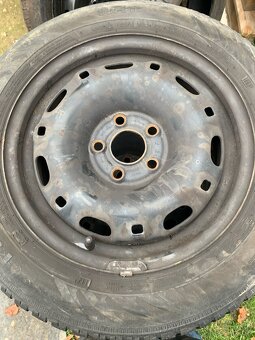 185/60 R14 zimne + plechy 5x100 - 2
