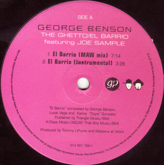 USA vinyl George Benson featuring Joe Sample The Ghetto - 2