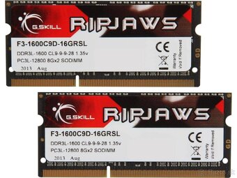 Ripjaws DDR3L 2x8GB (F3-1600C9D-16GRSL) SO-DIMM - 2