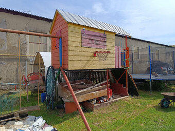 Detský záhradný domček s hojdačkami (oddeliteľné) - 2