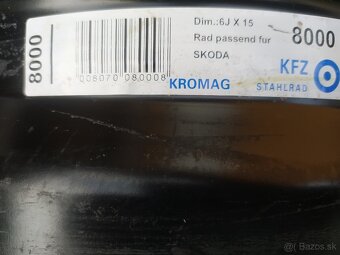 5x100 r15 plechové disky - 2