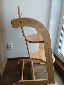 Detská drevená jedálenská stolička - 2