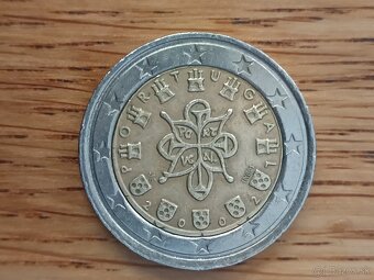 2 eurova minca . Portugalsko 2002 Chyborazba - 2