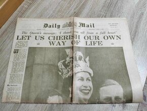 ORIGINÁL "Daily Mail" zo dňa 3.júna 1953,britský denník,deň - 2