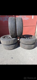 Plechové disky 5x118 r16 +pneu 195/65r16c - 2