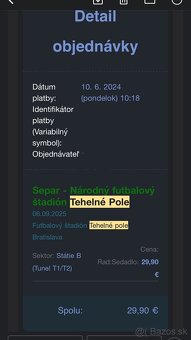 Separ Tehelne pole B sector na statie - 2