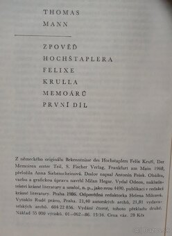 Mann, Th. - Zpověď hochštaplera Felixe Krulla - 2