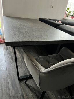 Jedálenský stôl betónový vzhľad - 2