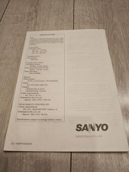 Predám manuál Sanyo DCX 49 - 2