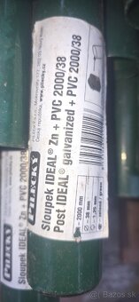 2m pvc stlpiky 38mm - 2