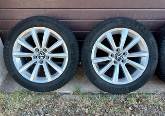 Originál alu kolesá volkswagen merano 5x112, nové pneu - 2