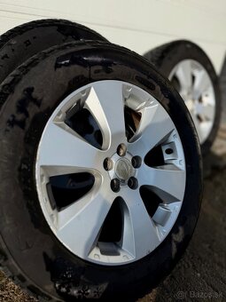 Subaru elektróny, 5x100, ET48, 225/60 R17 zimné, 8mm dezén - 2