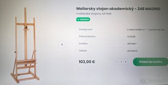 Maliarsky stojan masív - 2