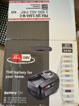 Predam novu BOSCH PBA 18V 3.0Ah W-C - 2