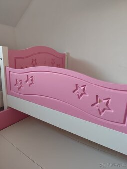 Detská posteľ s 2 matracmi, roštom a úložným priestorom - 2