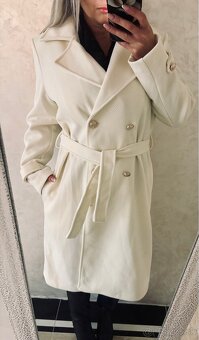 Damsky elegantny kabatik vanilla - 2