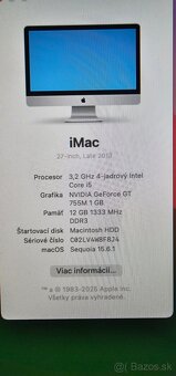 Apple IMac 27" late 2013 macos Sequoia + win 11 - 2