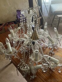 kryštálový luster 12 ramenných nalezovy stav - 2