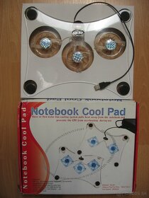 Chladič pod notebook Cool pad s 3 ventilátormi (viď foto): - 2